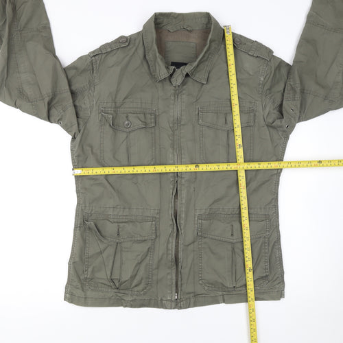 Sfera Womens Green Cotton Military Jacket Size M Regular