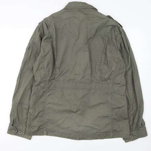 Sfera Womens Green Cotton Military Jacket Size M Regular