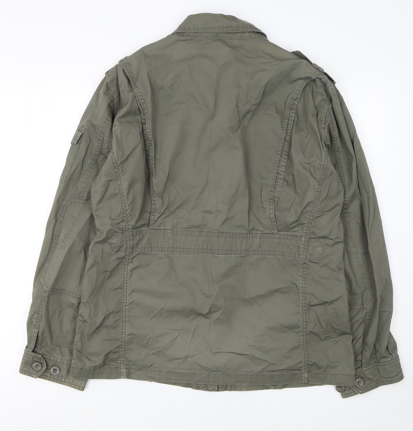 Sfera Womens Green Cotton Military Jacket Size M Regular