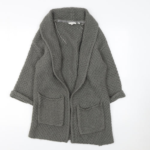 FatFace Women’s Grey Chunky Knit Longline Cardigan Size S