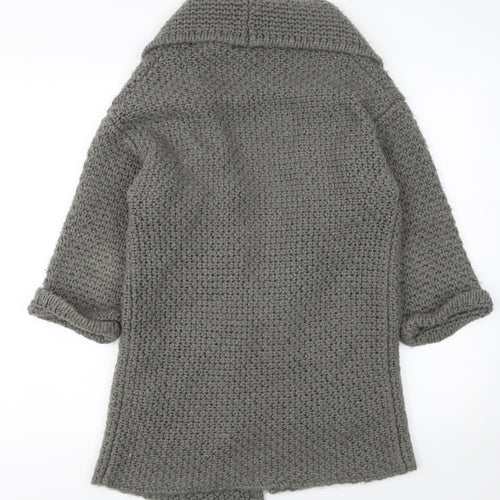 FatFace Women’s Grey Chunky Knit Longline Cardigan Size S