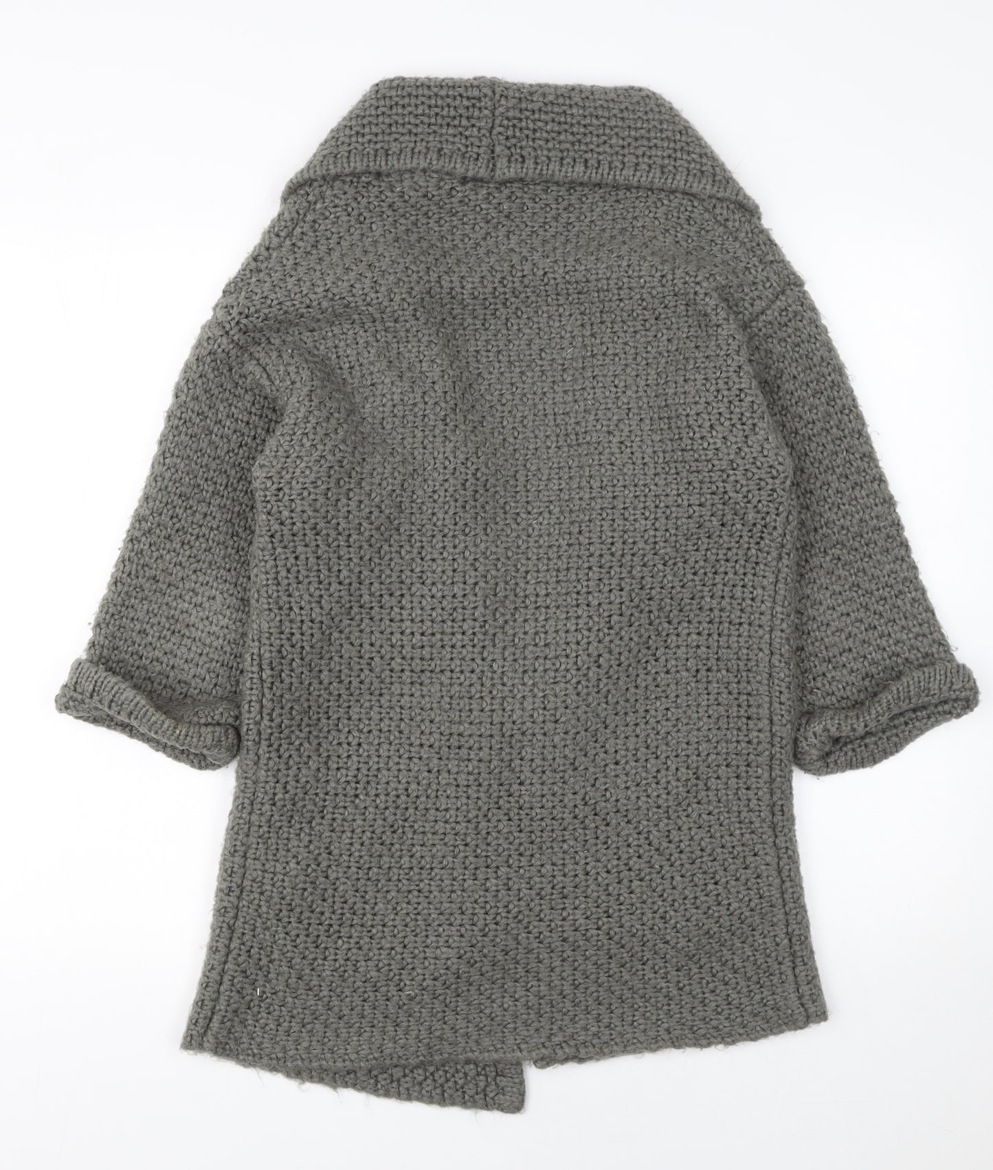 FatFace Women’s Grey Chunky Knit Longline Cardigan Size S