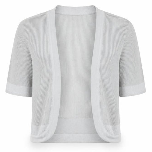 Marks and Spencer Women’s Grey 3/4 Sleeve Open Knit Cardigan Size 8