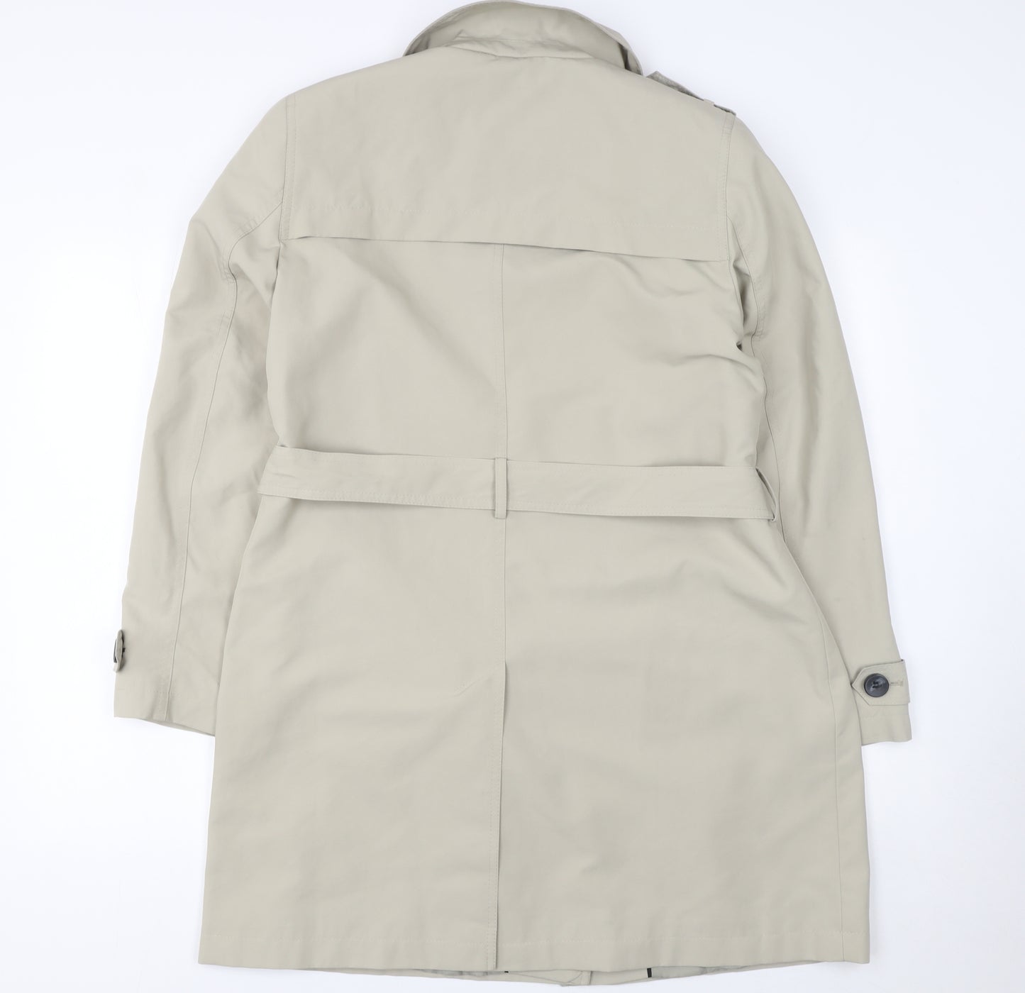 Marks and Spencer Women's Beige Trench Coat Size 16 Belted Classic Style