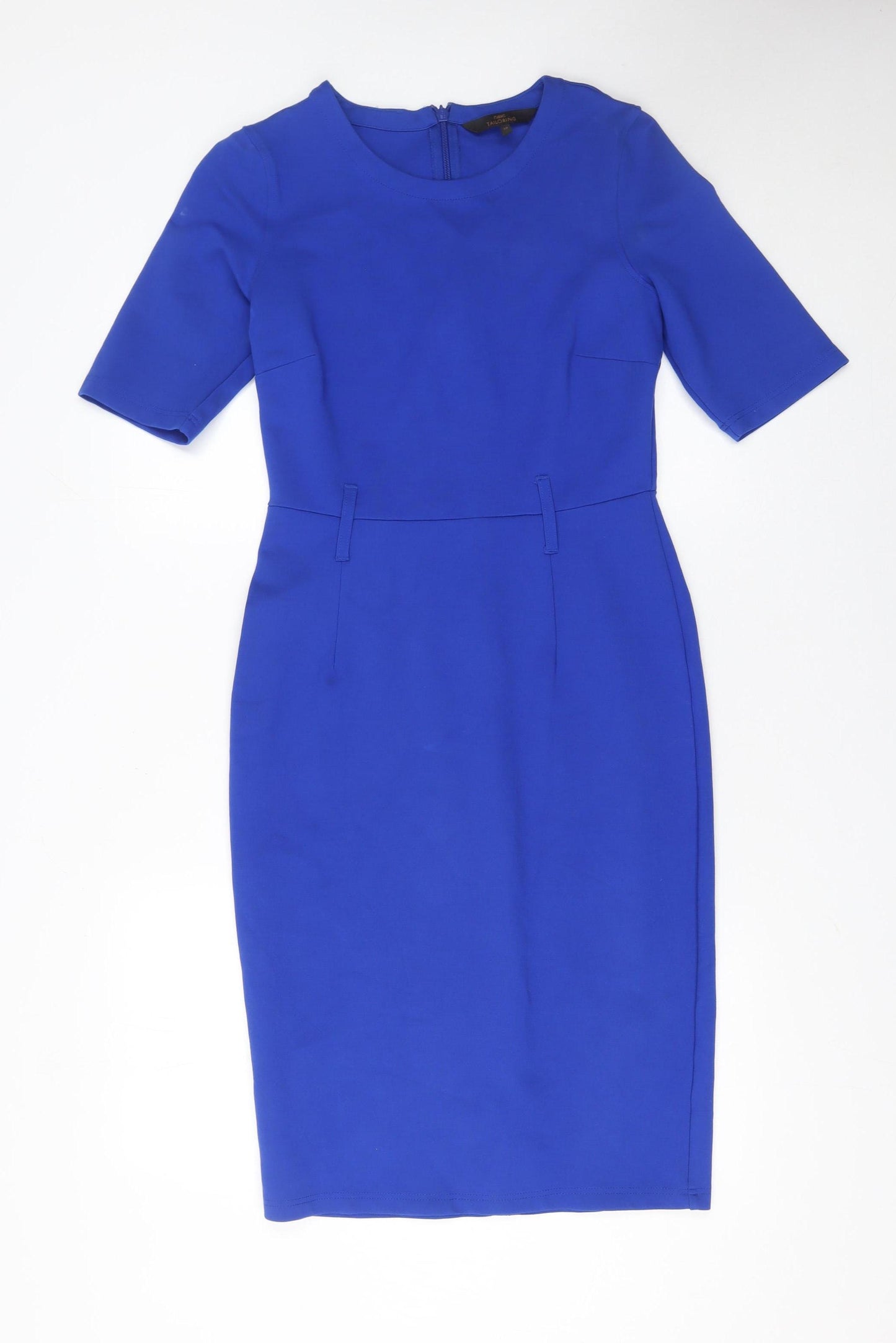 Next Women Blue Size 10 Bodycon Knee Length Short Sleeve Dress