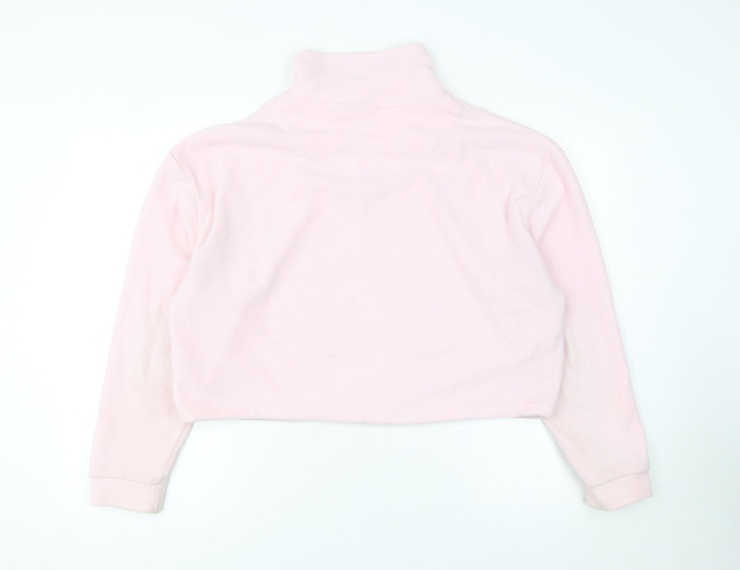 Brave Soul Women's Pink Fleece 1/4 Zip Pullover Sweatshirt M