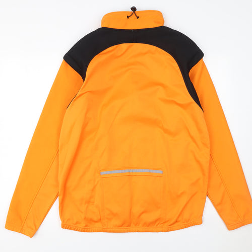 Crane Sports Men's Orange Softshell Track Jacket Medium 38-40in Reflective