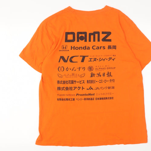 Printstar Men's Orange 2018-19 Niigata Albirex BB Championship T-Shirt Size L