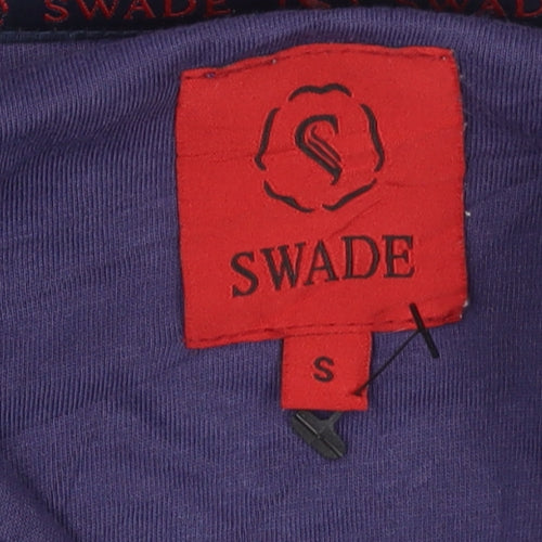 Swade Men's Blue Cotton Short Sleeve Polo Shirt Size S