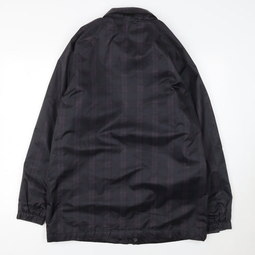 Cotton Traders Men's Plum Purple Parka Jacket M Full Zip Lined