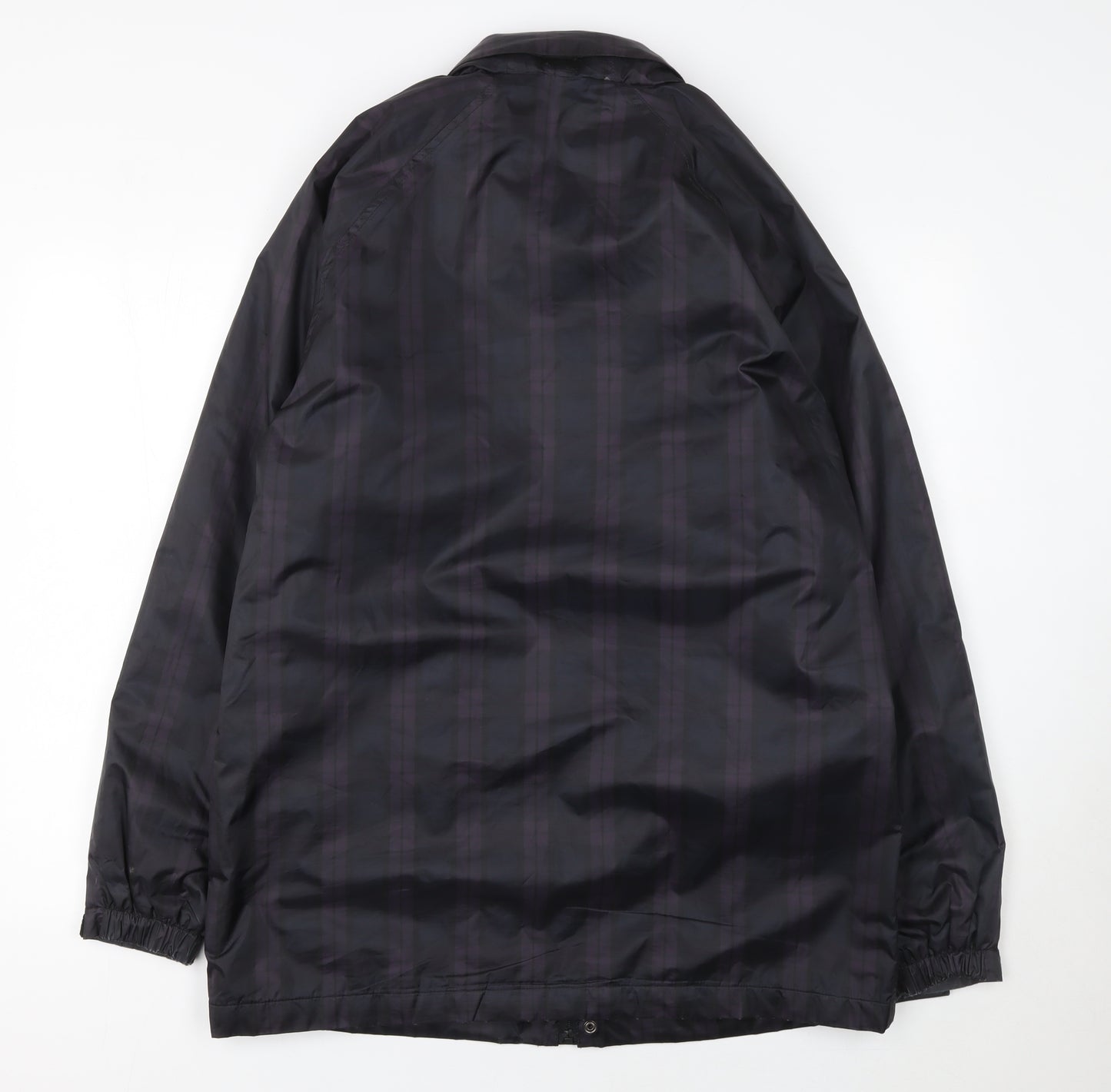 Cotton Traders Men's Plum Purple Parka Jacket M Full Zip Lined