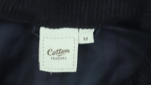 Cotton Traders Men's Plum Purple Parka Jacket M Full Zip Lined