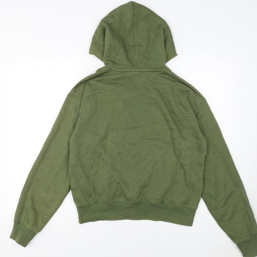 Champion Womens Green Pullover Hoodie Size L Cotton Blend Casual
