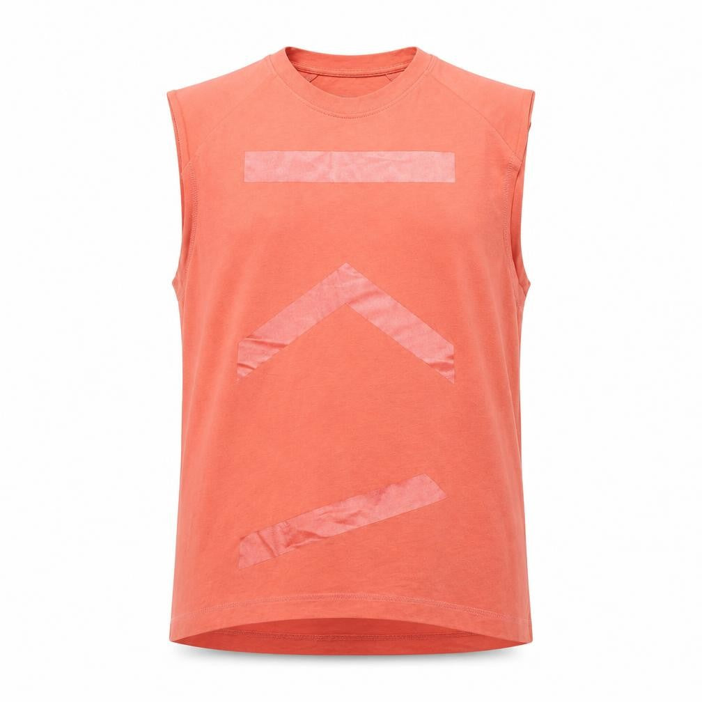 KCA-LAB Men's Orange Sleeveless Tank Top Size M Activewear Gym