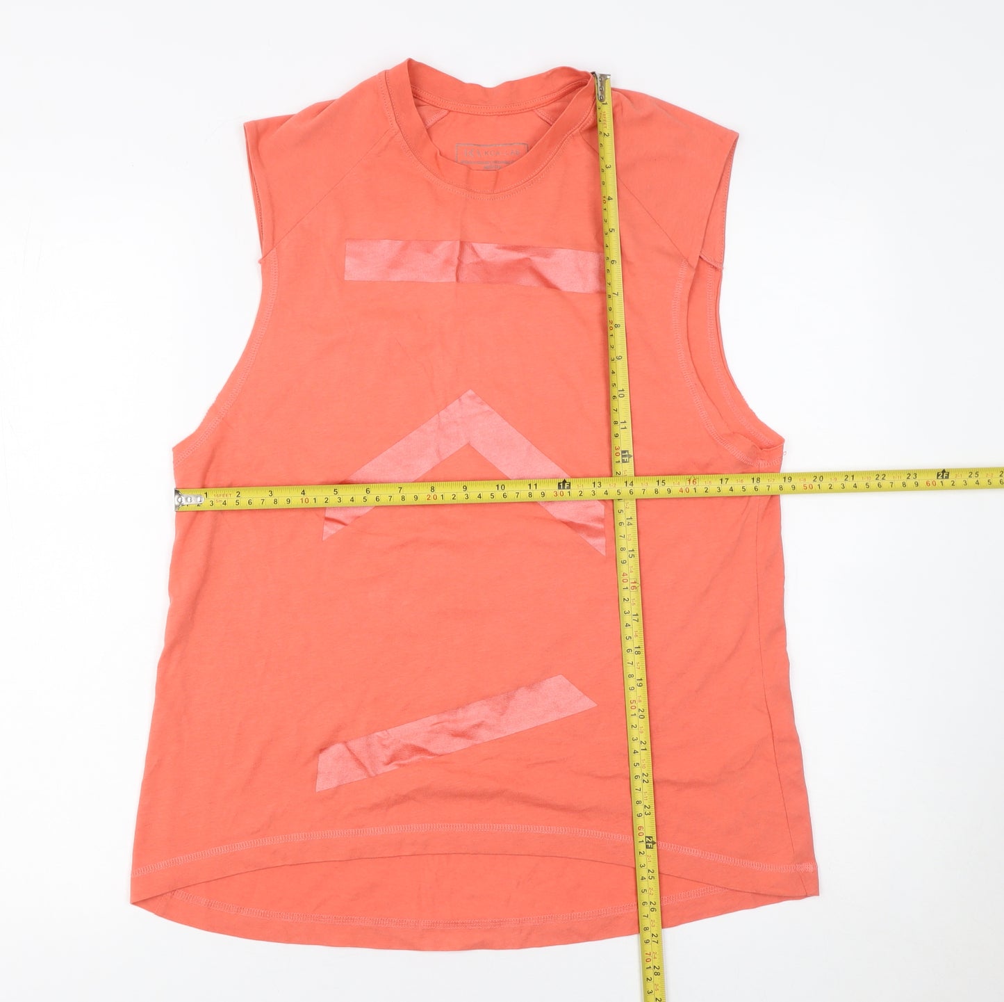 KCA-LAB Men's Orange Sleeveless Tank Top Size M Activewear Gym
