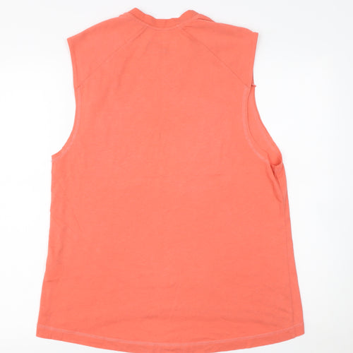 KCA-LAB Men's Orange Sleeveless Tank Top Size M Activewear Gym