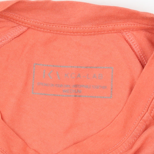 KCA-LAB Men's Orange Sleeveless Tank Top Size M Activewear Gym