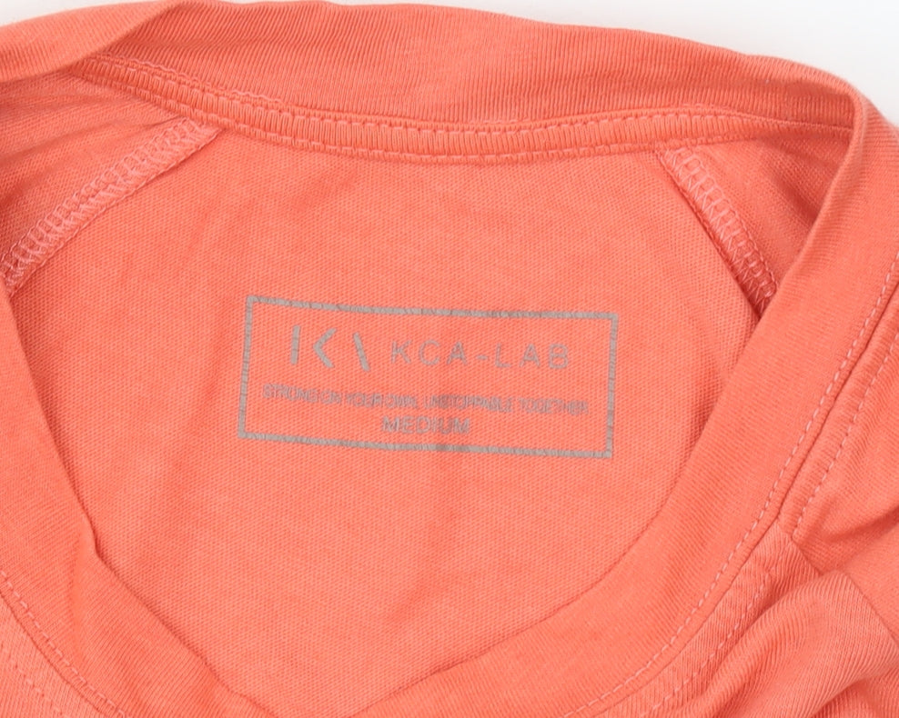 KCA-LAB Men's Orange Sleeveless Tank Top Size M Activewear Gym