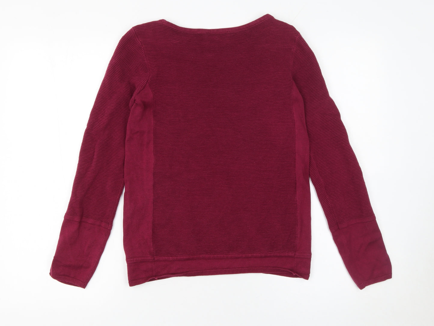 edc Women’s Red Cotton Blend Knit Jumper XS Long Sleeve