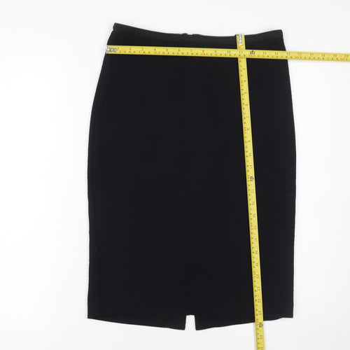 Next Women Black Size 8 Pencil Knee Length Skirt Office Wear
