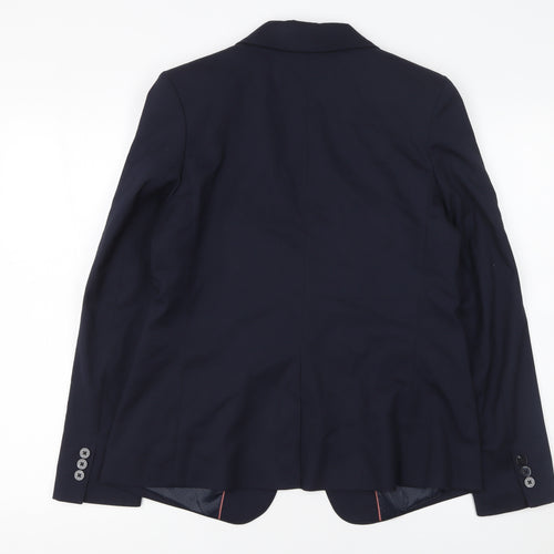 Next Women Blue Size 10 Single-Breasted Blazer Jacket