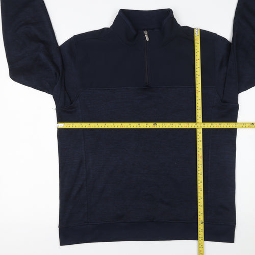 Padraig at Dunnes Stores Men’s Blue 1/4 Zip Pullover Sweatshirt Large
