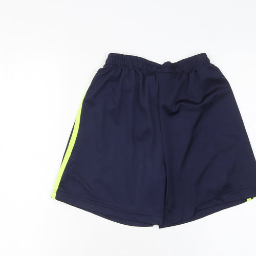 Adidas Boys Blue Manchester United Football Shorts Size 10 Years