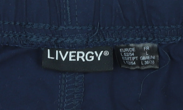 Livergy Men's Navy Blue Lounge Pants Size L 52/54 100% Cotton