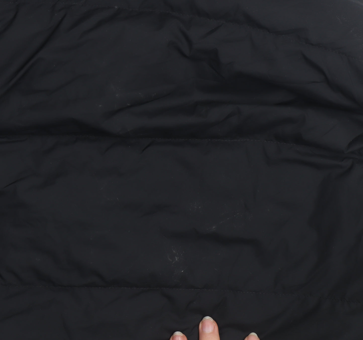 Marks and Spencer Womens Black Long Puffer Coat Size 10 Hooded Winter Jacket