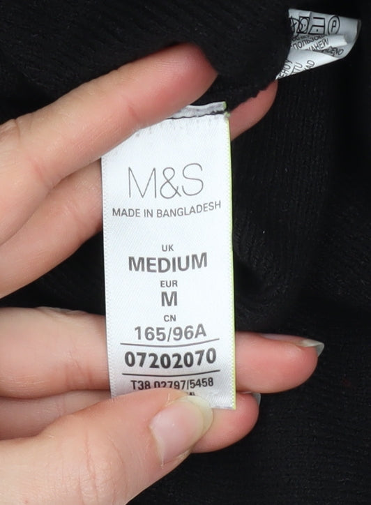 Marks and Spencer Women’s Black Knit Open Cardigan Size M
