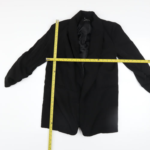 Boohoo Women’s Black Size 10 Blazer Jacket Lightweight Lined