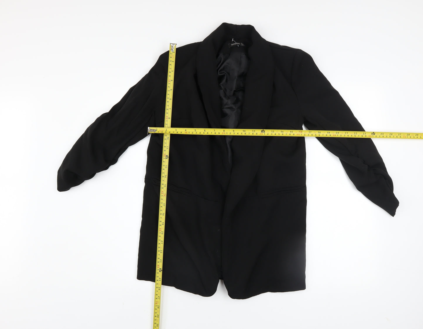 Boohoo Women’s Black Size 10 Blazer Jacket Lightweight Lined