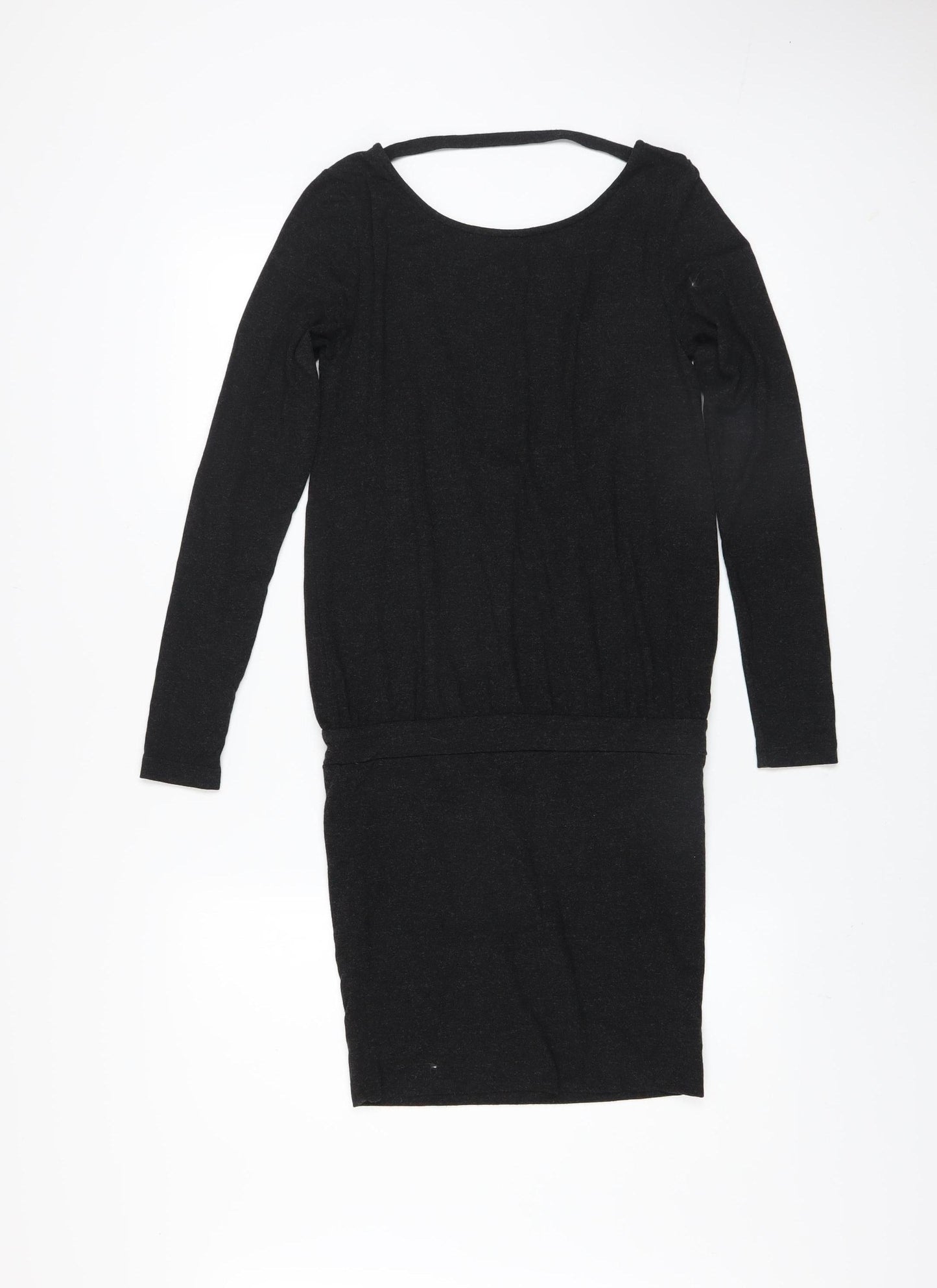 Moss Copenhagen Womens Black XS Bodycon Wool Blend Long Sleeve Dress