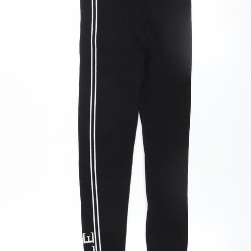 Pringle of Scotland x H&M Women Black XS Ankle Leggings with Stripe Detail