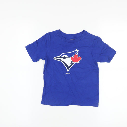 GEN2 Genuine Merchandise Boys Blue Toronto Blue Jays Graphic T-Shirt Size 4