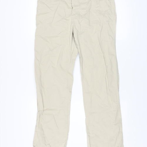 Denim Co. Men’s Beige Chino Trousers W32 L32 Regular Fit