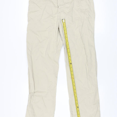 Denim Co. Men’s Beige Chino Trousers W32 L32 Regular Fit