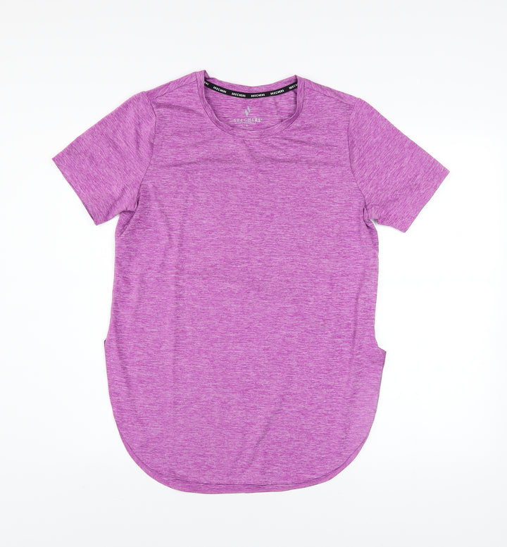 Skechers Men's Purple Athletic Fit Short Sleeve Performance T-Shirt Size S
