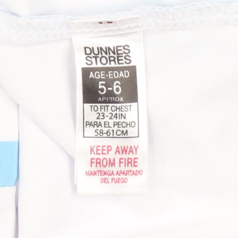 Dunnes Stores Boys Blue Argentina Football Jersey T-Shirt 5-6 Years