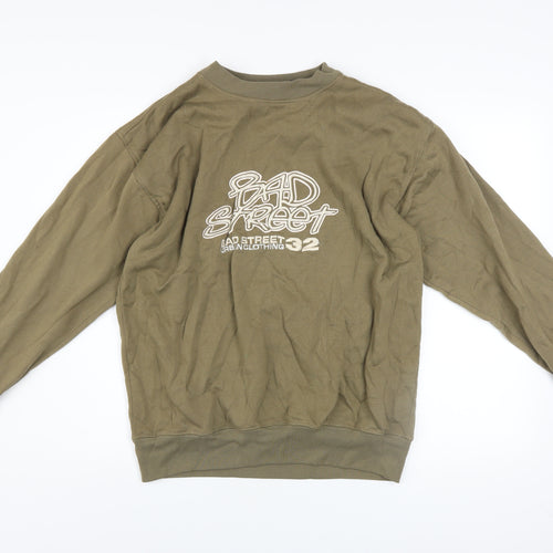 Bad Street Men’s Brown Pullover Sweatshirt Size M Graphic Print