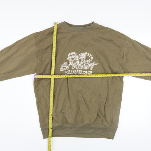 Bad Street Men’s Brown Pullover Sweatshirt Size M Graphic Print