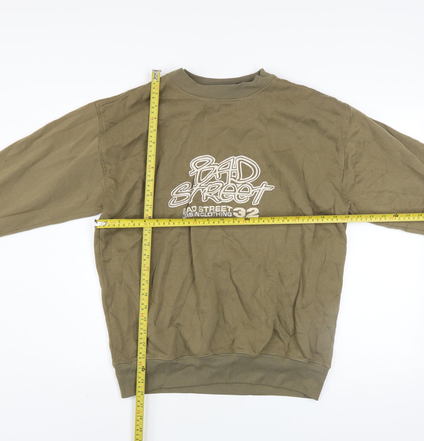 Bad Street Men’s Brown Pullover Sweatshirt Size M Graphic Print