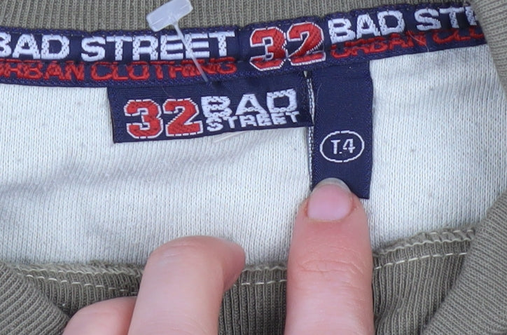 Bad Street Men’s Brown Pullover Sweatshirt Size M Graphic Print