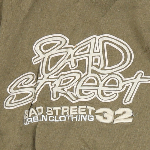 Bad Street Men’s Brown Pullover Sweatshirt Size M Graphic Print
