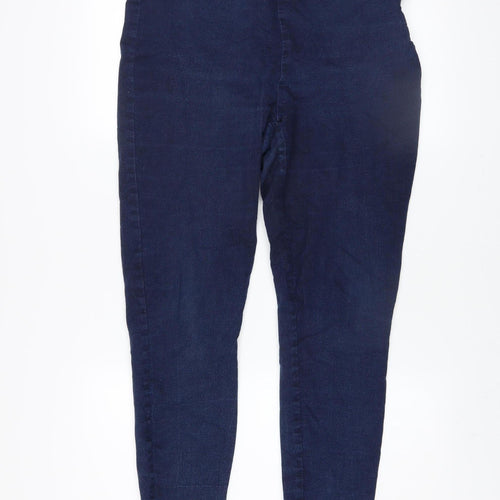 Savida Women Blue Skinny Mid Rise Stretch Jeans Size 14