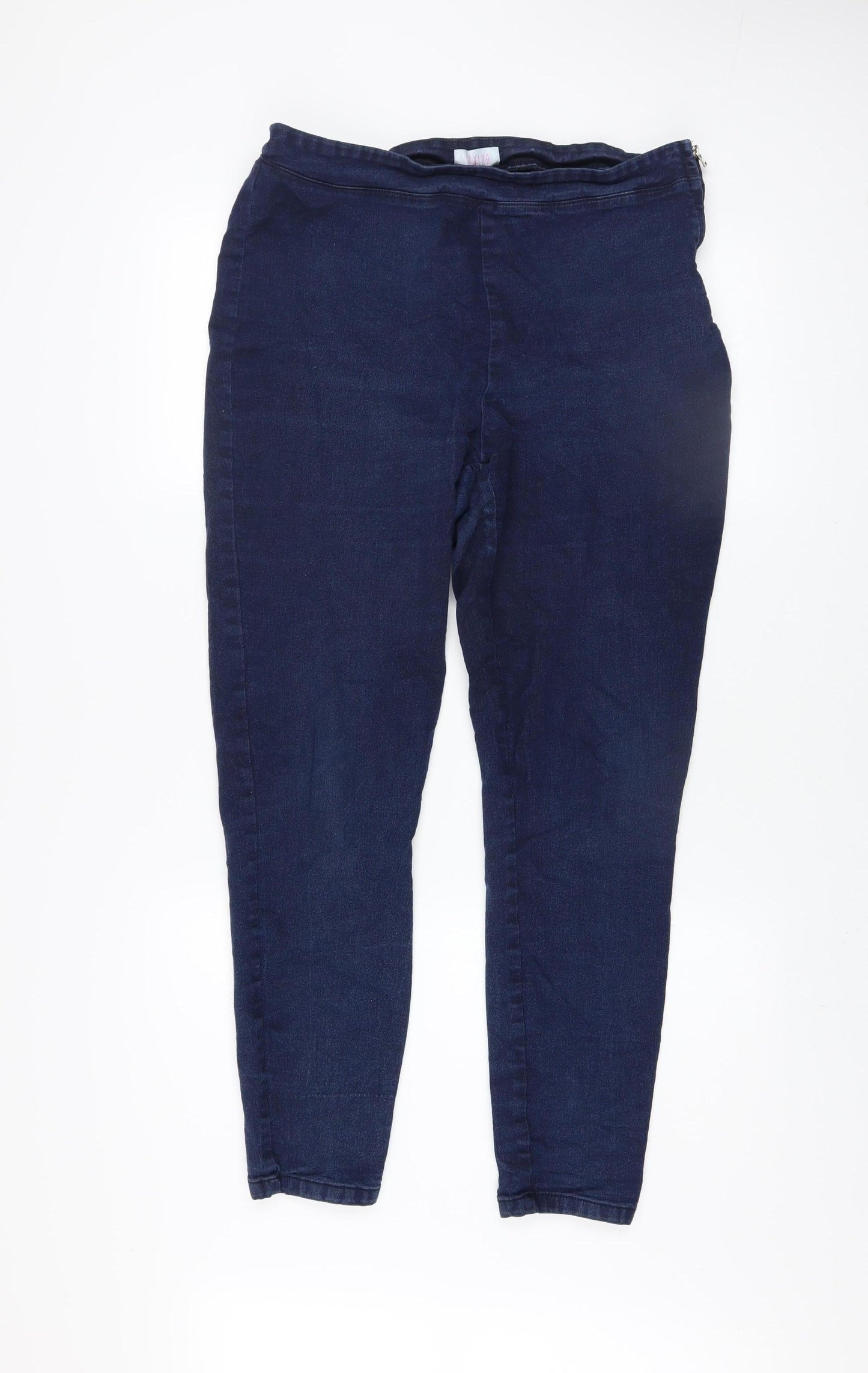 Savida Women Blue Skinny Mid Rise Stretch Jeans Size 14