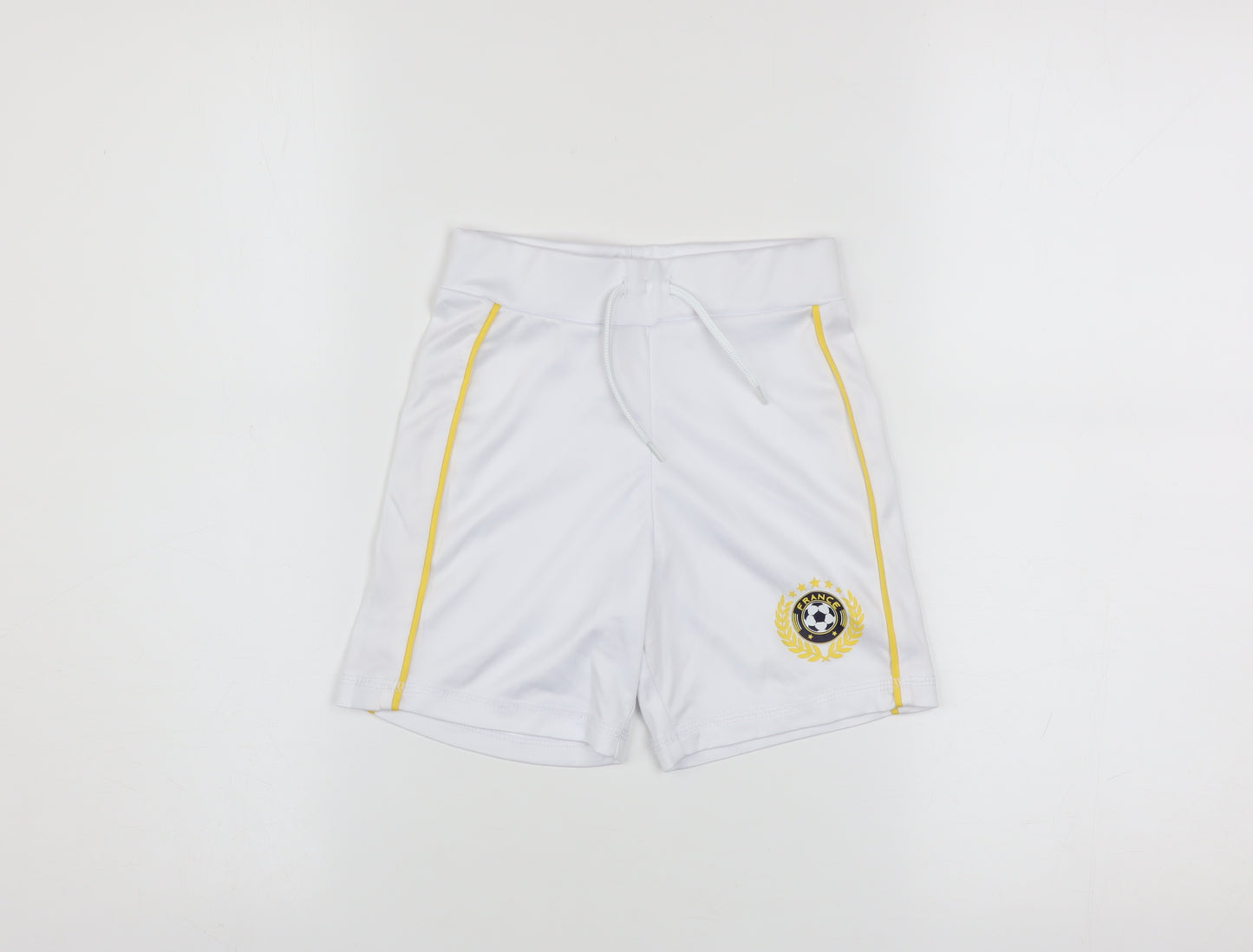 Dunnes Stores Boys White Athletic Football Shorts 4-5 Years