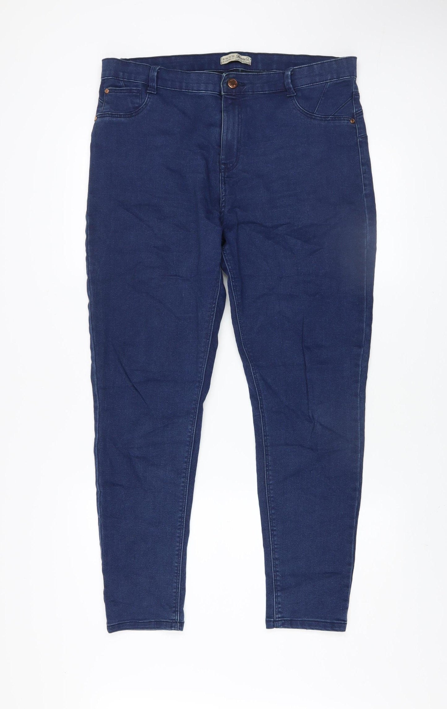 Denim Co. Women's Blue Skinny Jeans Size 18 Stretch Denim