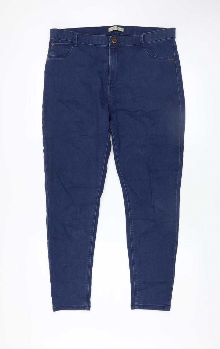 Denim Co. Women's Blue Skinny Jeans Size 18 Stretch Denim