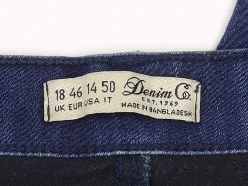Denim Co. Women's Blue Skinny Jeans Size 18 Stretch Denim